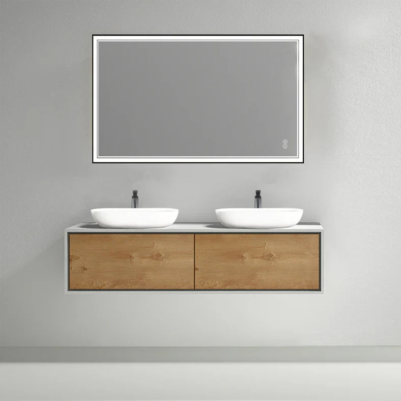 MODERN Wallmount Wood Vanity