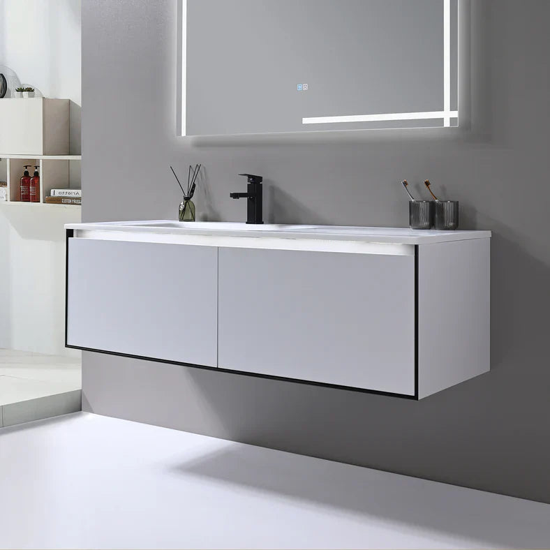 NEO Grey Wallmount Vanity with Sink