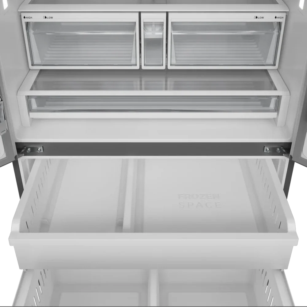 36 Inch French Door Refrigerator with Ice and Water Dispenser (Standard Depth)
