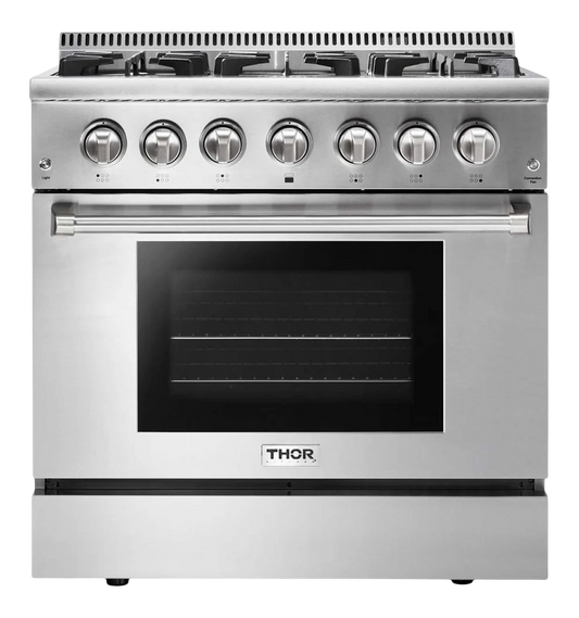 H-Series 36 Inch 6 Burner Professional Dual Fuel Range